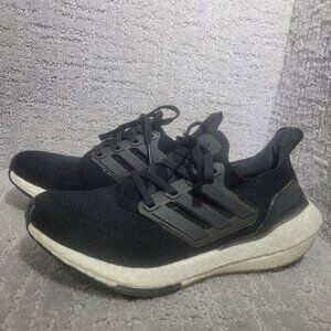 Adidas UltraBoost 21 PrimeBlue Women's Size 6 US Black Running Sneakers FY0402